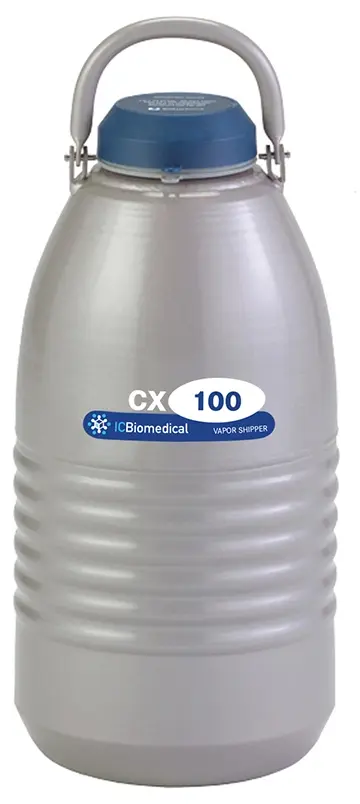 CX100 transport dewar and hard shipping case
